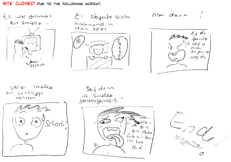 Comic by Gwen (aka 'Fuechsin') im Jahr 2005